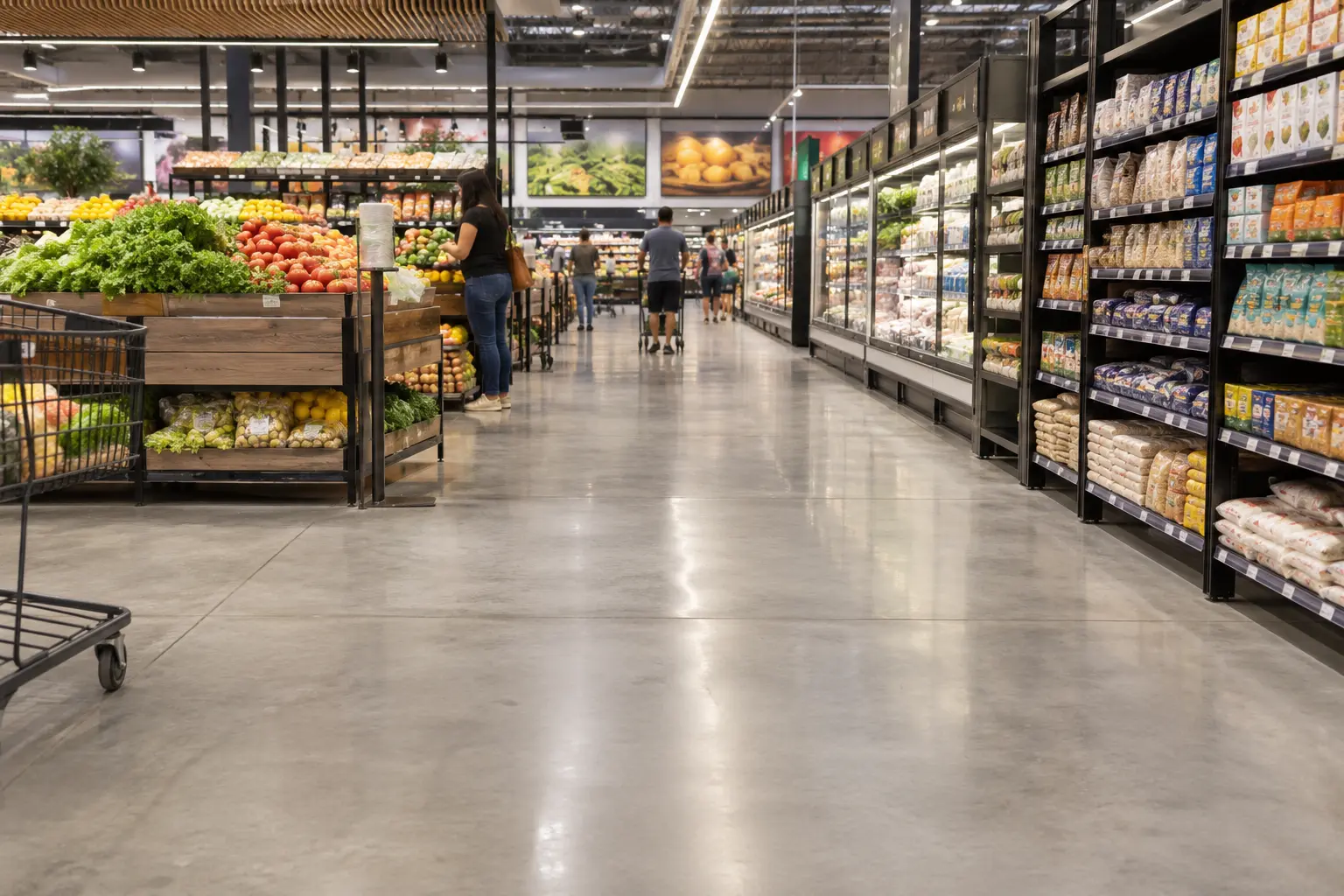 Supermercados e grandes áreas de varejo
